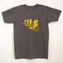 Cyclists And Their Shadows T Shirt, thumbnail 8 of 9