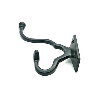 Egypt Cast Iron Hat And Coat Hook Black, 3 of 4