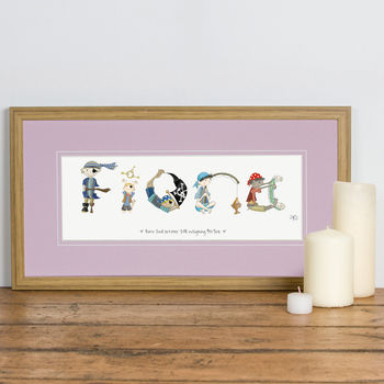 Personalised 'Pirate Name' Children's Print, 8 of 12