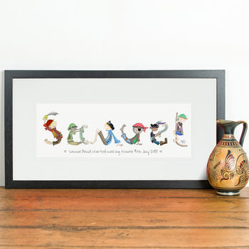 Personalised 'Pirate Name' Children's Print, 7 of 12