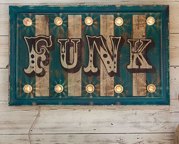 Vintage Illuminated Funk Sign, 2 of 3