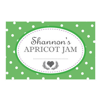 Personalised Spotty Jam Jar Labels, 4 of 4