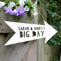 Personalised Wedding Wooden Sign, thumbnail 2 of 5