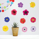 'photo realistic flowers' wall sticker set by oakdene designs ...