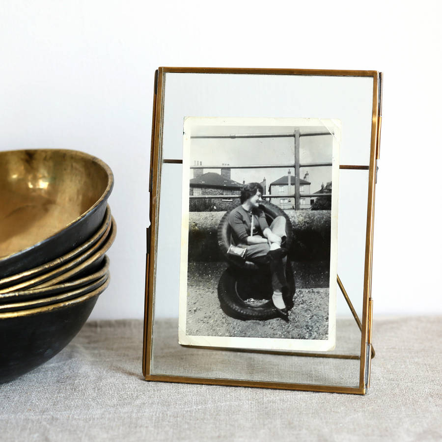 Antique Brass Photo Frames By Home Address Notonthehighstreet Com Antique Brass Photo Frames