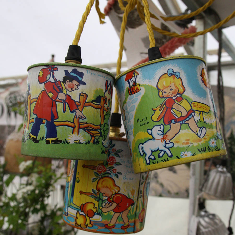 Vintage Nursery Rhyme Tin Lights By Folly & Glee