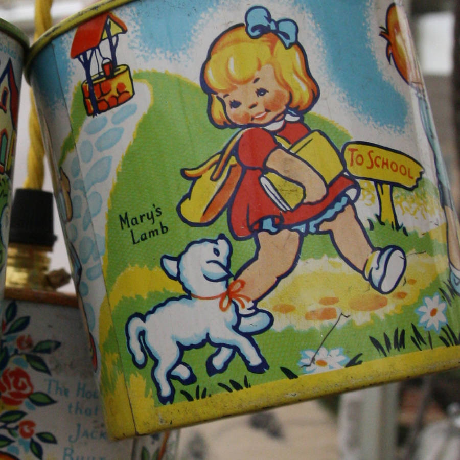 Vintage Nursery Rhyme Tin Lights By Folly & Glee