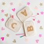 Canvas Glitter Initial Pouch, thumbnail 1 of 8