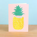 Pineapple Greetings Card By Ink Bandit | notonthehighstreet.com