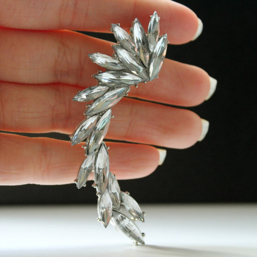 Extravagant Rhinestone Ear Cuff By Rabal | notonthehighstreet.com