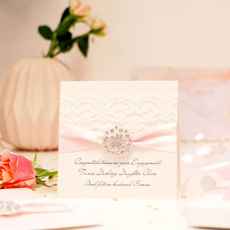 Personalised Opulence Engagement Card, 1 of 3