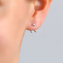 Sterling Silver Two Way Stud Earrings, thumbnail 1 of 3