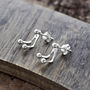 Sterling Silver Two Way Stud Earrings, thumbnail 2 of 3