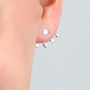 Sterling Silver Two Way Star Stud Earrings, thumbnail 2 of 4