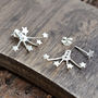 Sterling Silver Two Way Star Stud Earrings, thumbnail 3 of 4