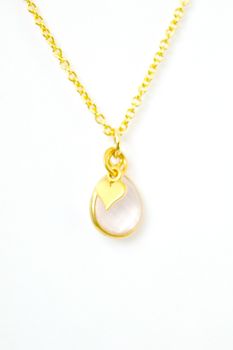 Gold Vermeil Mother And Daughter Necklace, 3 of 4