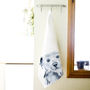 Inky Polar Bear Tea Towel, thumbnail 3 of 6