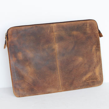15 Inch Leather Laptop Case By Scaramanga | notonthehighstreet.com
