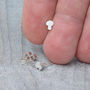 Mushroom Earring Studs In Sterling Silver, thumbnail 2 of 3