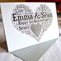 Personalised 10th Wedding Anniversary Love Sparkle Card, thumbnail 12 of 12