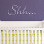 'Shh…' Nursery Wall Sticker, thumbnail 2 of 4