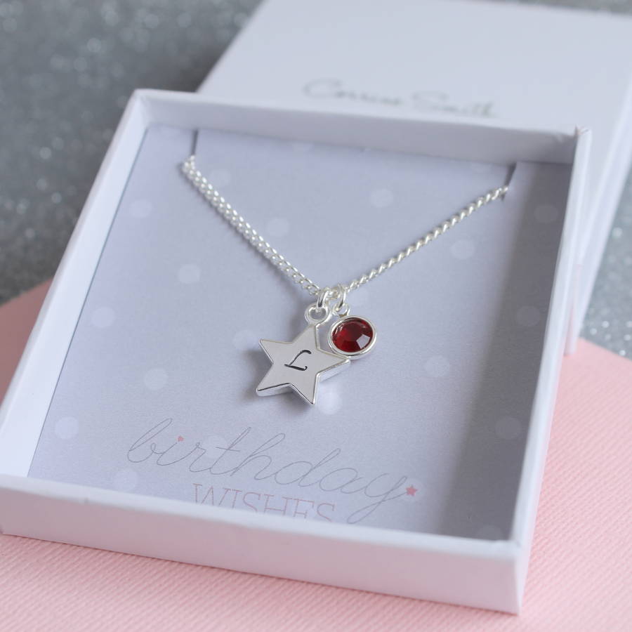 personalised star charm necklace by joy by corrine smith ...