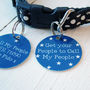Get Your People To Call My People Personalised Pet Tag, thumbnail 4 of 4