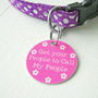 Get Your People To Call My People Personalised Pet Tag, thumbnail 3 of 4