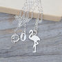Flamingo Necklace In Sterling Silver, thumbnail 2 of 4