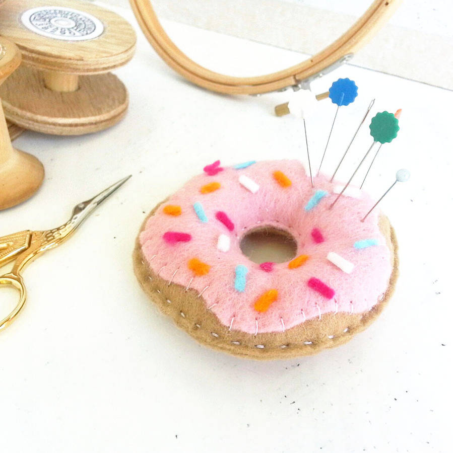 doughnut pin cushion craft kit by the make arcade | notonthehighstreet.com