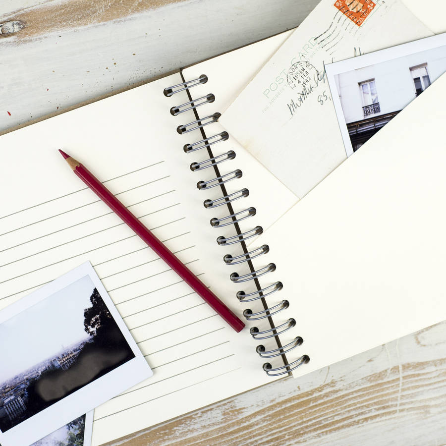 personalised 'my travel book' keepsake journal by the little picture