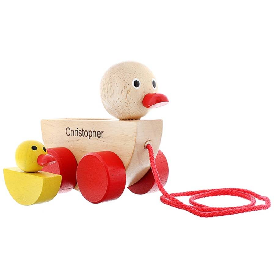 Personalised Duck And Duckling Wooden Toy By Sassy Bloom As seen on TV ...