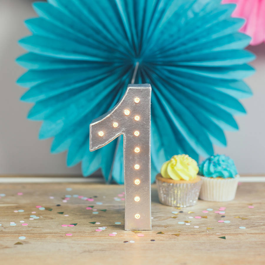 Handmade Number Light By The White Bulb | notonthehighstreet.com