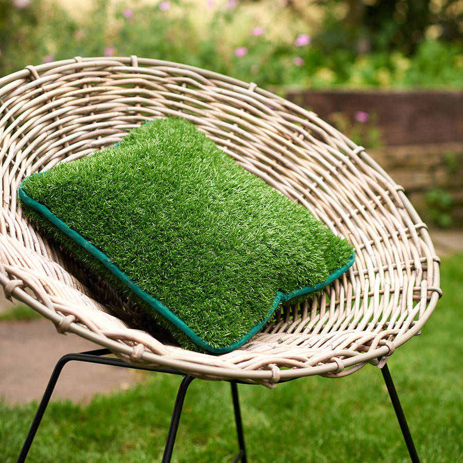 Artificial Grass Outdoor Cushion, 1 of 4