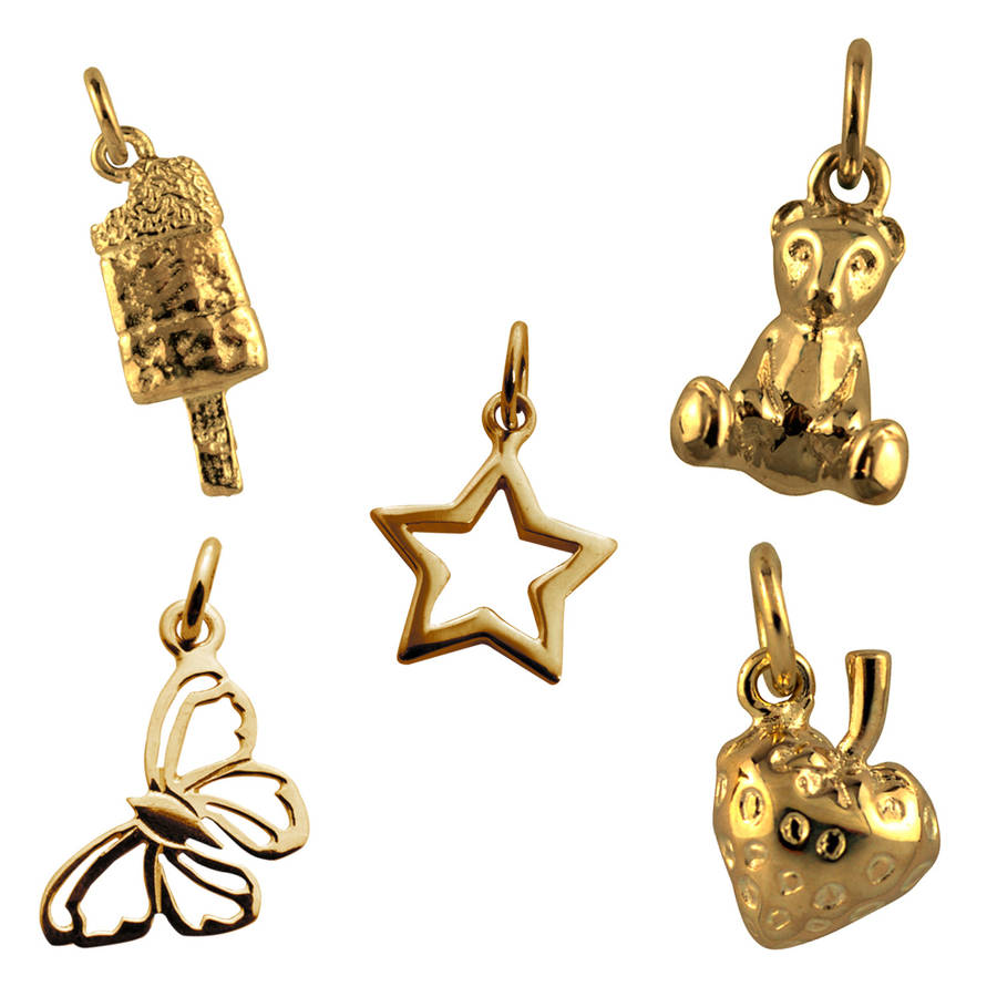 children's charm necklace with choice of charms by lily charmed