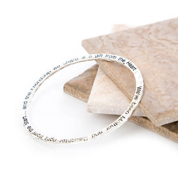 Hammered Style Message Bangle Collection, 2 of 11