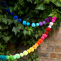 Multicoloured Pom Pom Garlands And String Lights, thumbnail 1 of 11
