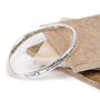 Dance And Sing Silver Plated Message Bangle, thumbnail 4 of 4