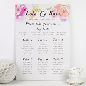 wedding seating arrangment