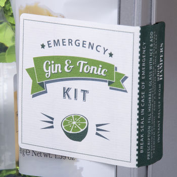 'Emergency Gin And Tonic' Kit With Crackers, 3 of 4
