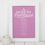 Personalised Parent Print With Parenthood Poem, thumbnail 4 of 7