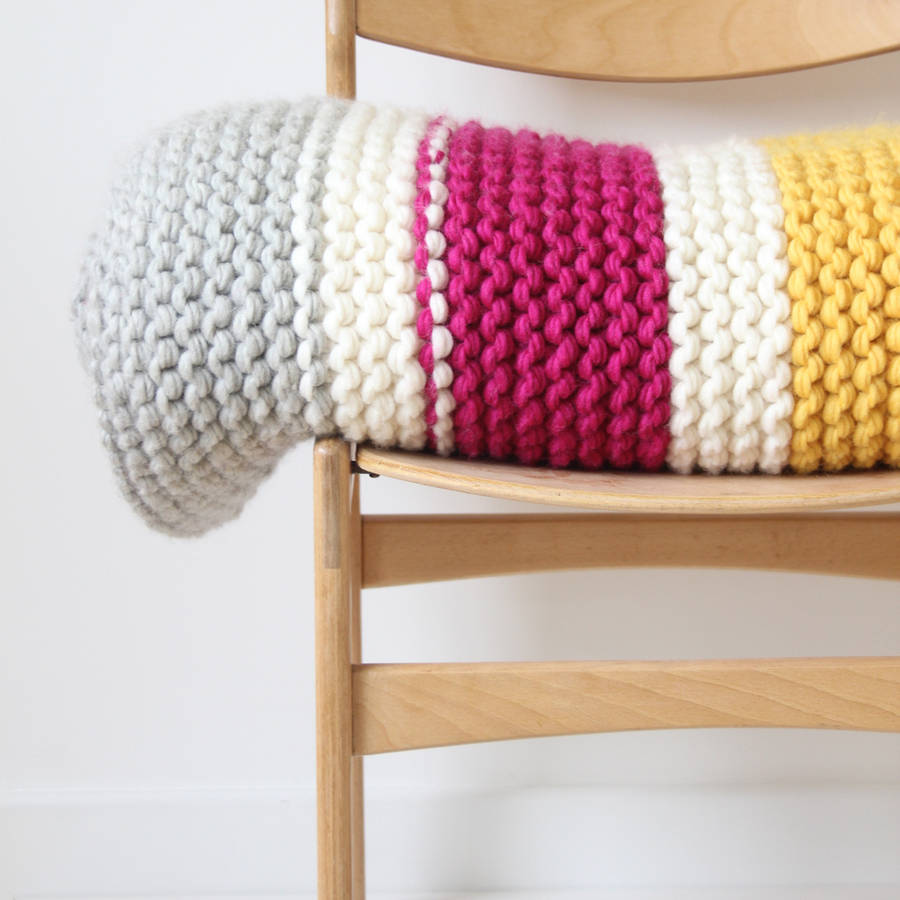 On Sale Wool Throw / Blanket In Mega Chunky Wool By Prinku ...