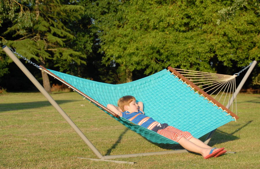 Reef Blue Deck Set Hammock And Stand Set By Emilyhannah Ltd