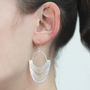 Layered Sterling Silver Statement Drop Earrings, thumbnail 2 of 4