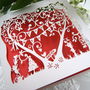 Ruby Wedding Anniversary Laser Cut Card, thumbnail 4 of 4