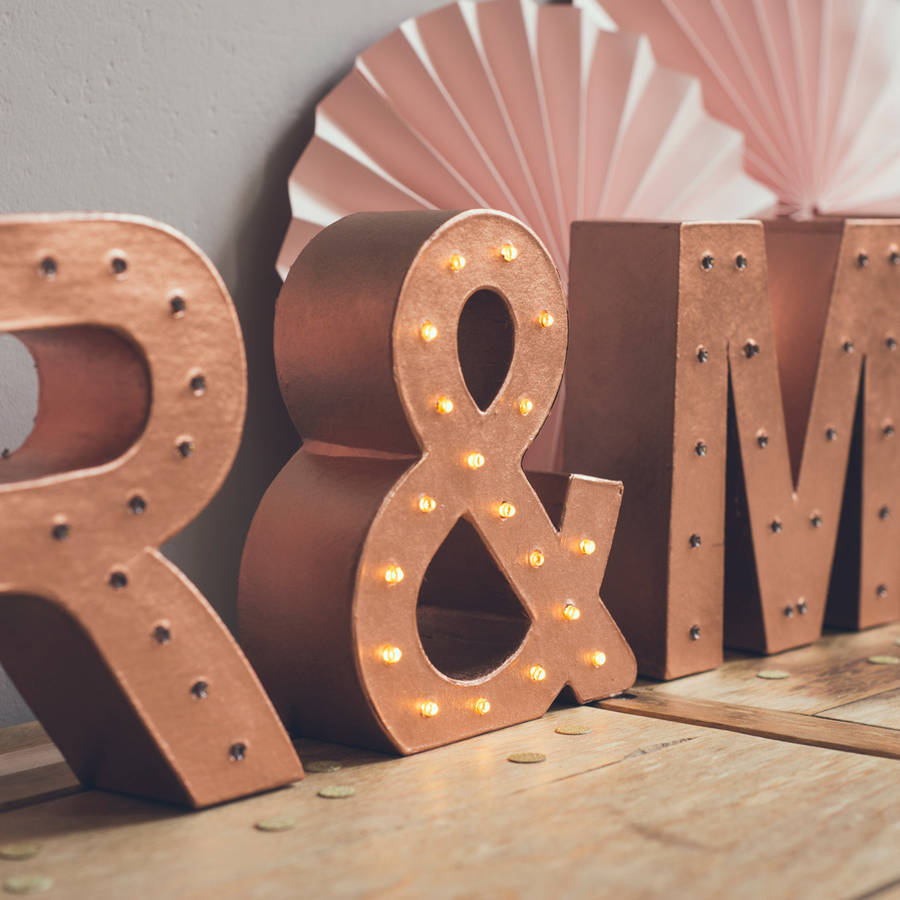 Mr And Mrs Light Up Letters Hire Near Me