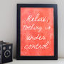 Relax Quote Print, thumbnail 2 of 6