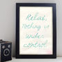 Relax Quote Print, thumbnail 3 of 6