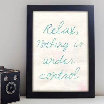 Relax Quote Print, 3 of 6
