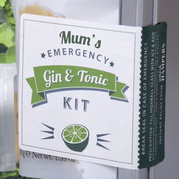 Mum's Emergency Gin And Tonic Kit With Crackers, 3 of 4